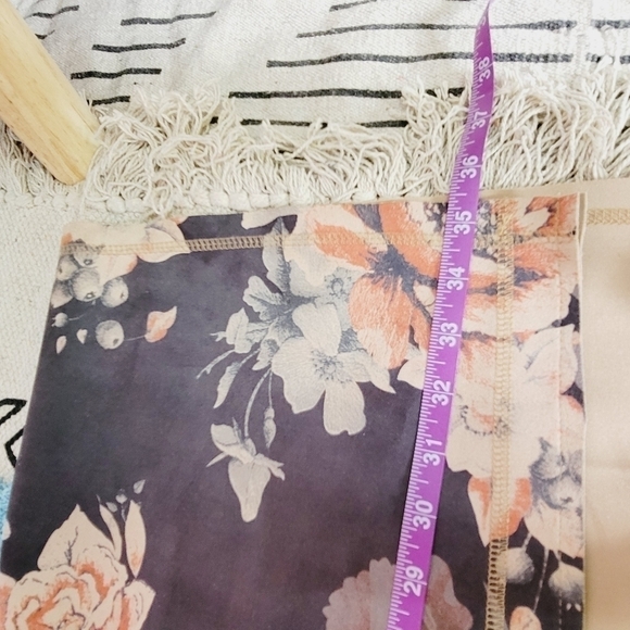 T TAHARI FAUX SUEDE FLORAL OPEN DRAPE JACKET, SZ SMALL - Picture 16 of 16